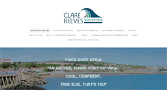 Desktop Screenshot of clarereevesvoiceovers.com